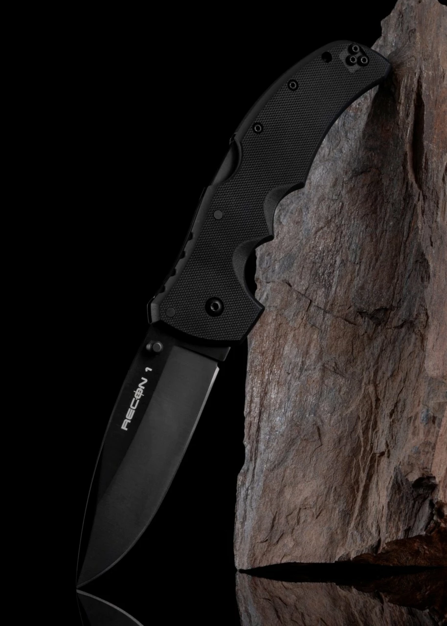 Cold Steel Taschenmesser Recon 1 Spear Pt., S35VN, Schwarz – Bild 3