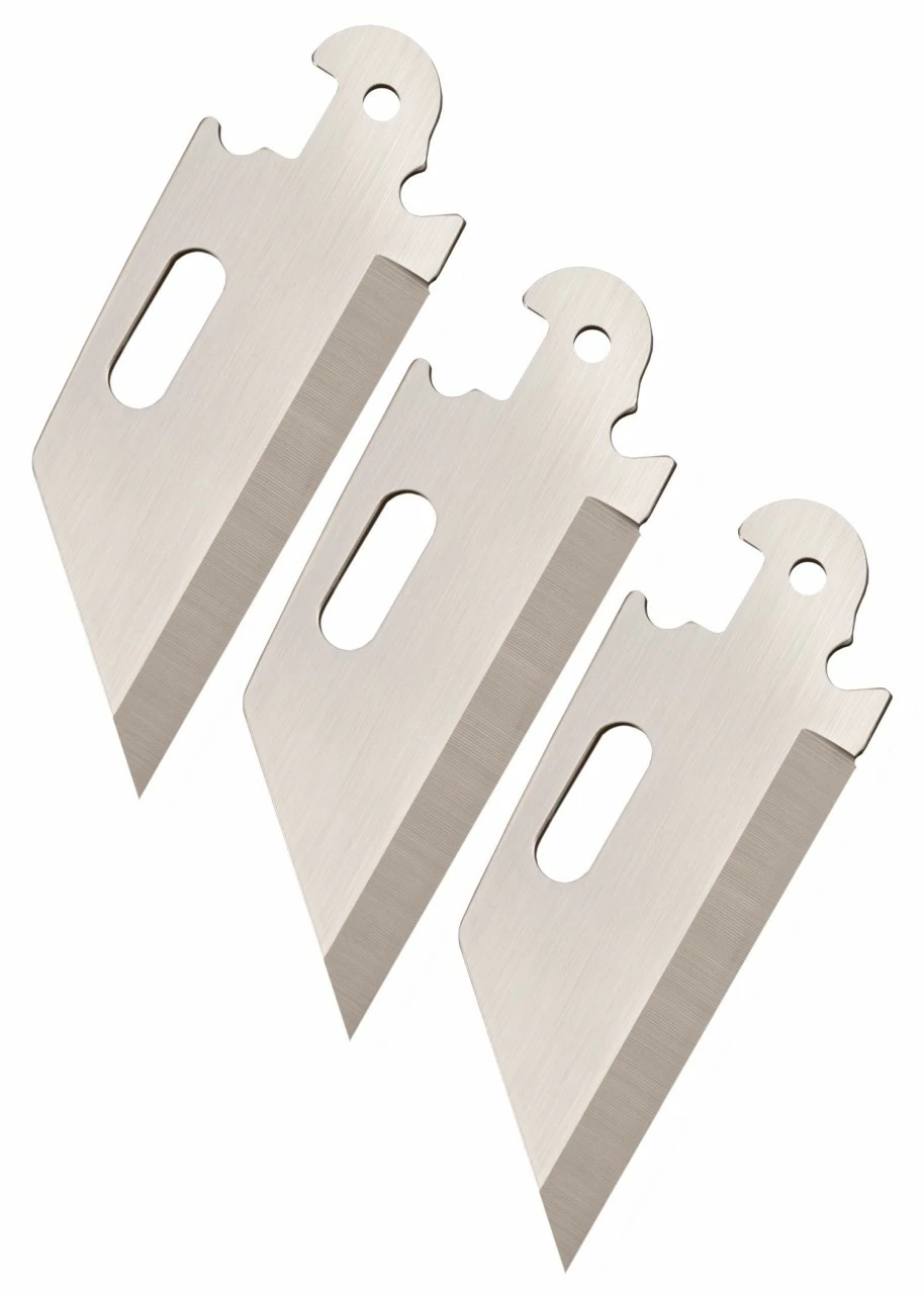 Cold Steel Click-N-Cut Ersatzklingen, Standard, Glatt, 3er Pack 4 Cold Steel Click-N-Cut Ersatzklingen, Standard, Glatt, 3er Pack – Bild 2