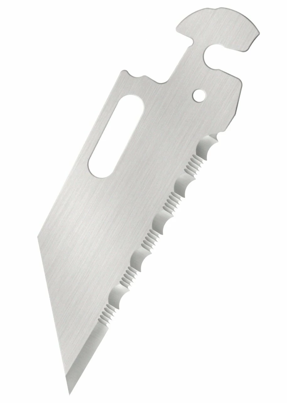 Cold Steel Click-N-Cut Folder Ersatzklingen, Standard, Gezahnt, 3er Pack